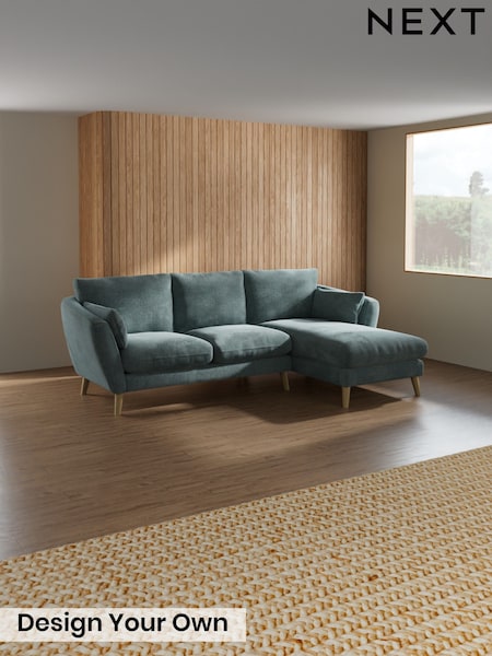 Chunky Chenille/Light Teal Green Orlo Relaxed Sit (W44532) | £1,799