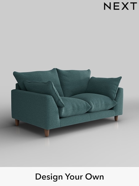 Chunky Chenille/Mid Teal Green Noa Deep Relaxed Sit (W44536) | £1,075