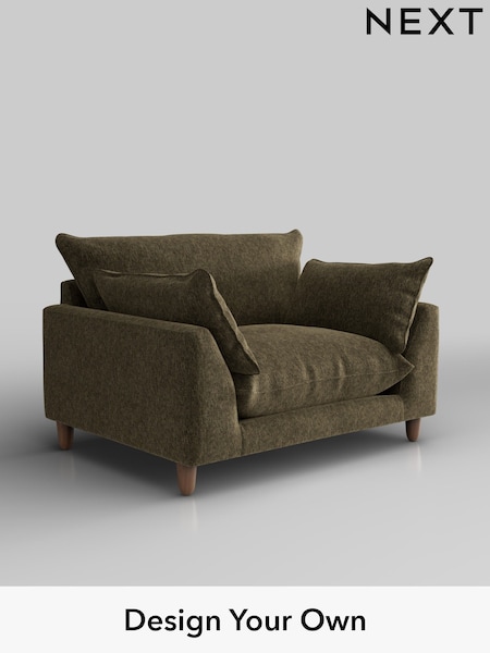Cotswold Chenille/Dark Green Noa Deep Relaxed Sit (W44546) | £975