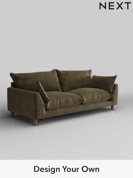 Cotswold Chenille/Dark Green Noa Deep Relaxed Sit (W44546) | £1,275