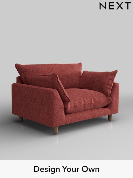 Cotswold Chenille/Dark Terracotta Orange Noa Deep Relaxed Sit (W44553) | £975