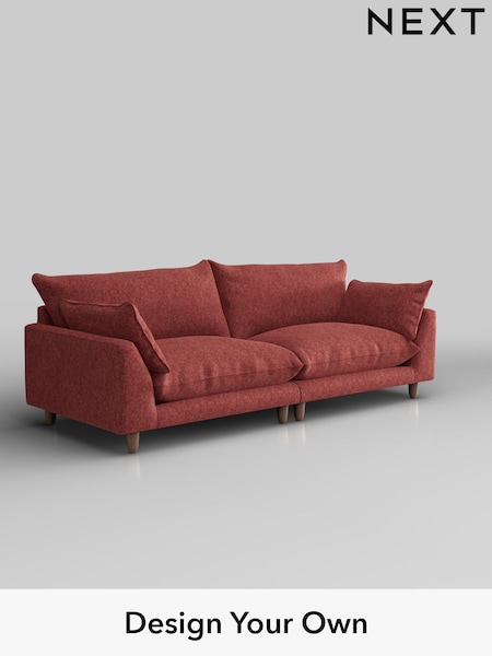 Cotswold Chenille/Dark Terracotta Orange Noa Deep Relaxed Sit (W44553) | £1,375