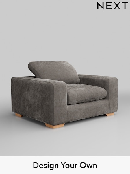 Distressed Velour/French Grey N Premium The Snuggle Grand (W44567) | £1,399