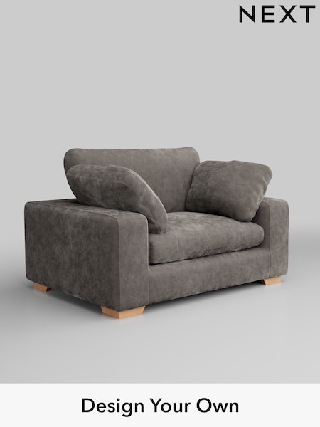 Distressed Velour/French Grey N Premium The Snuggle Grand (W44567) | £1,599