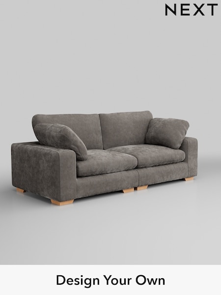 Distressed Velour/French Grey N Premium The Snuggle Grand (W44567) | £1,899