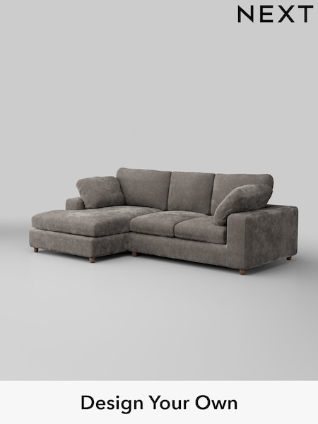 Distressed Velour/French Grey N Premium The Snuggle Grand (W44567) | £2,675