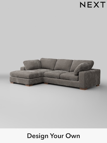 Distressed Velour/French Grey N Premium The Snuggle Grand (W44567) | £2,750