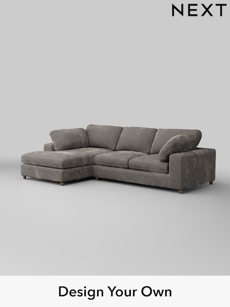 Distressed Velour/French Grey N Premium The Snuggle Grand (W44567) | £2,750