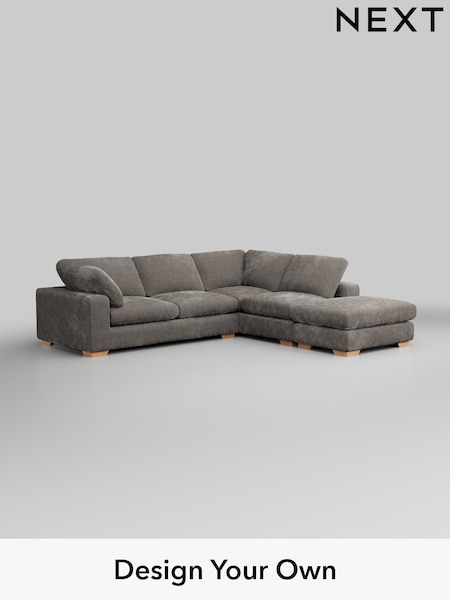 Distressed Velour/French Grey N Premium The Snuggle Grand (W44567) | £3,499