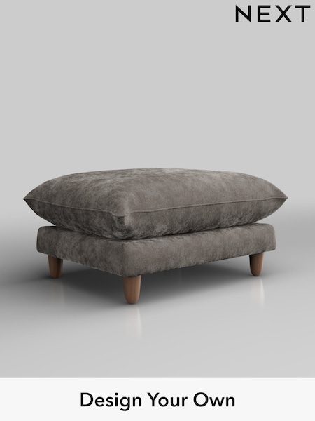 Distressed Velour/French Grey Noa Deep Relaxed Sit (W44568) | £525