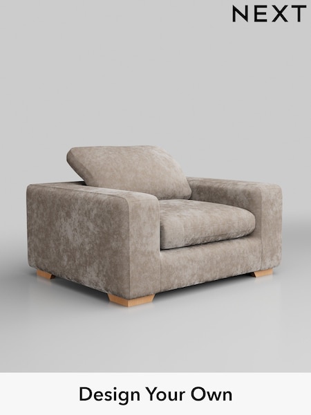 Distressed Velour/Mid Natural N Premium The Snuggle Grand (W44570) | £1,399