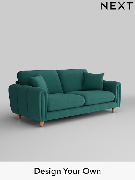 Fine Chenille Easy Clean/Dark Juniper Green Odella (W44575) | £1,375