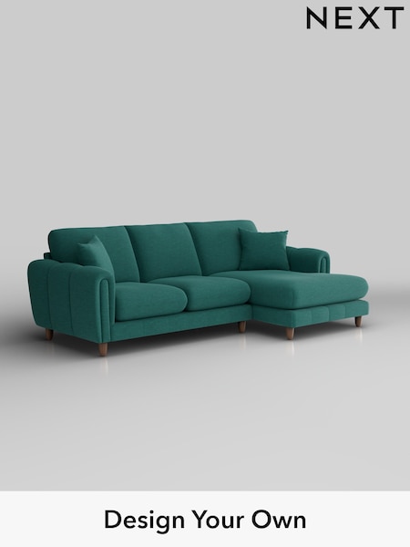 Fine Chenille Easy Clean/Dark Juniper Green Odella (W44575) | £1,950