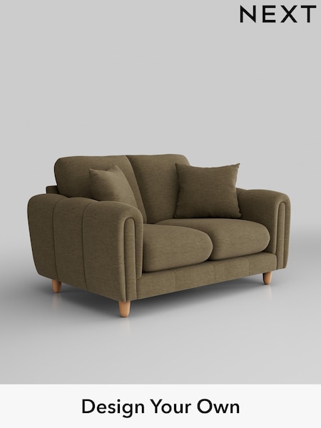 Fine Chenille Easy Clean/Dark Moss Green Odella (W44576) | £1,175
