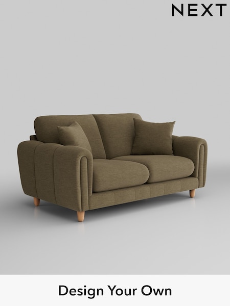 Fine Chenille Easy Clean/Dark Moss Green Odella (W44576) | £1,275