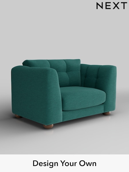 Fine Chenille Easy Clean/Dark Juniper Green Jasmine (W44577) | £1,175