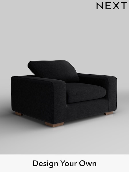 Fine Chenille Easy Clean/Black N Premium The Snuggle Grand (W44579) | £1,399