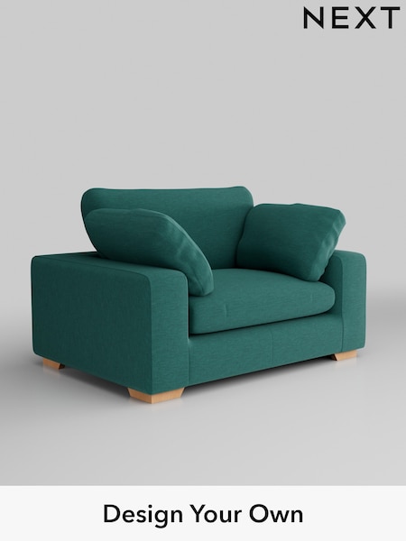 Fine Chenille Easy Clean/Dark Juniper Green N Premium The Snuggle Grand (W44581) | £1,599