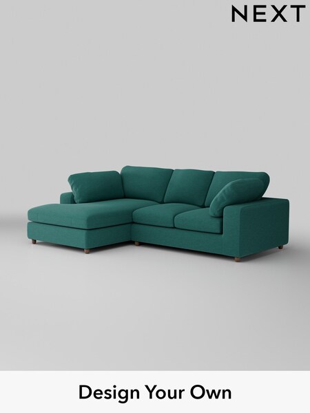 Fine Chenille Easy Clean/Dark Juniper Green N Premium The Snuggle Grand (W44581) | £2,650