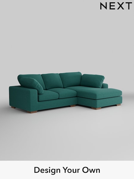 Fine Chenille Easy Clean/Dark Juniper Green N Premium The Snuggle Grand (W44581) | £2,650