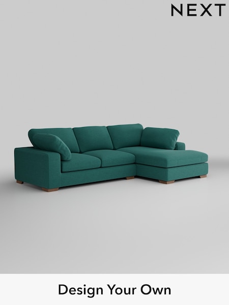 Fine Chenille Easy Clean/Dark Juniper Green N Premium The Snuggle Grand (W44581) | £2,750