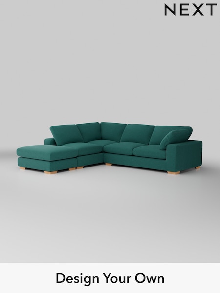Fine Chenille Easy Clean/Dark Juniper Green N Premium The Snuggle Grand (W44581) | £3,499