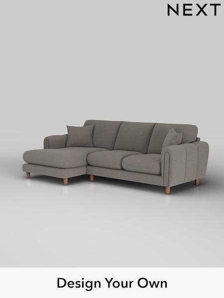 Fine Chenille Easy Clean/Dark Smoke Grey Odella (W44584) | £1,950