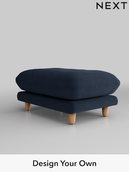 Fine Chenille Easy Clean/Dark Navy Blue Odella (W44588) | £425
