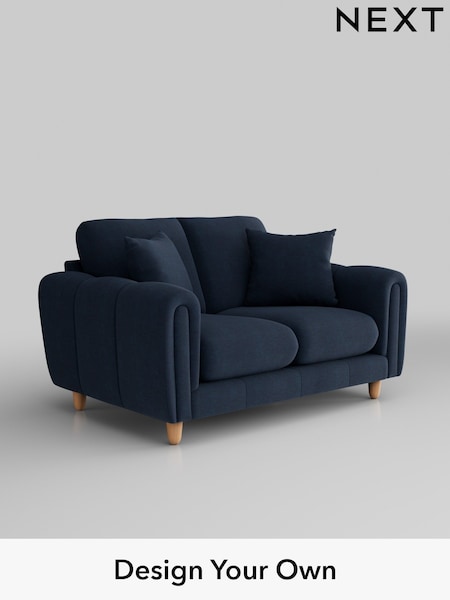 Fine Chenille Easy Clean/Dark Navy Blue Odella (W44588) | £1,175