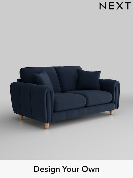 Fine Chenille Easy Clean/Dark Navy Blue Odella (W44588) | £1,275