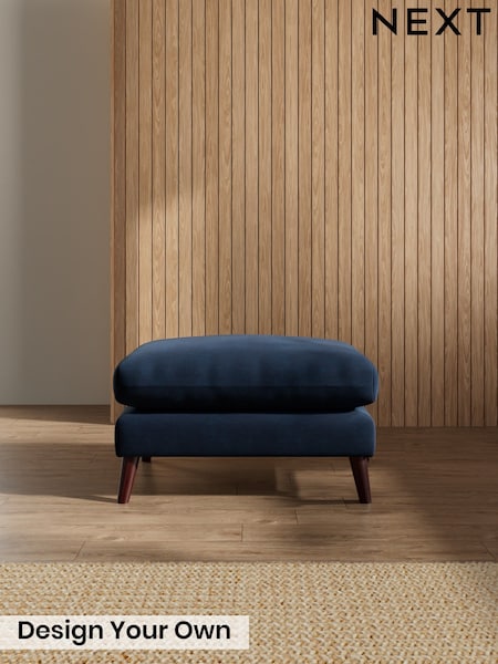 Fine Chenille Easy Clean/Dark Navy Blue - Orlo Relaxed Sit