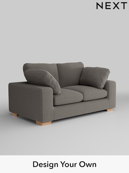Fine Chenille Easy Clean/Dark Smoke Grey N Premium The Snuggle Grand (W44591) | £1,699