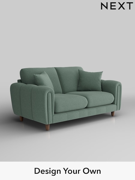 Fine Chenille Easy Clean/Light Forest Green Odella (W44592) | £1,275