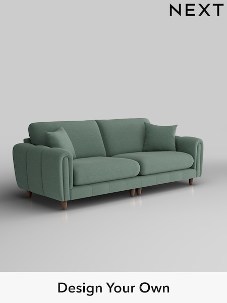 Fine Chenille Easy Clean/Light Forest Green Odella (W44592) | £1,475