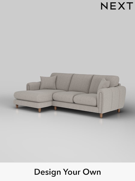 Fine Chenille Easy Clean/Light Steel Grey Odella (W44597) | £1,950