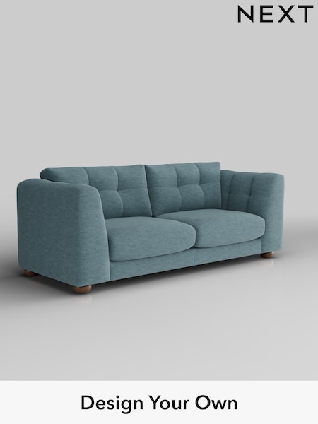 Fine Chenille Easy Clean/Mid Blue Jasmine (W44599) | £1,475
