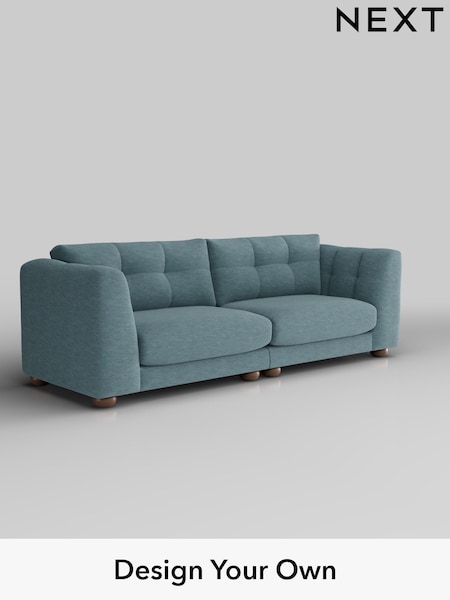 Fine Chenille Easy Clean/Mid Blue Jasmine (W44599) | £1,575