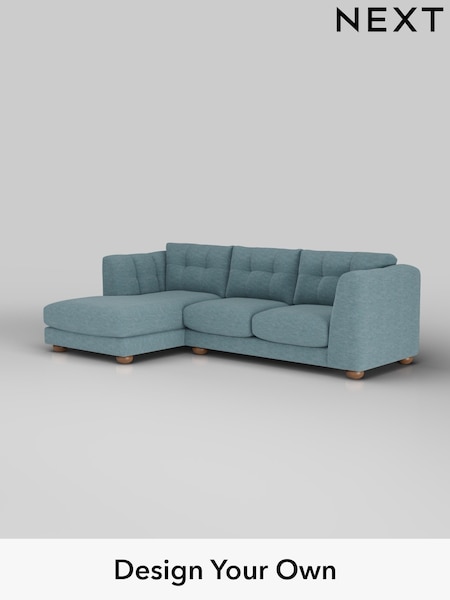 Fine Chenille Easy Clean/Mid Blue Jasmine (W44599) | £2,075