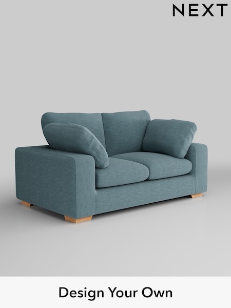 Fine Chenille Easy Clean/Mid Blue N Premium The Snuggle Grand (W44600) | £1,699