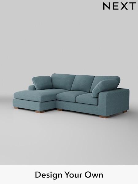 Fine Chenille Easy Clean/Mid Blue N Premium The Snuggle Grand (W44600) | £2,575