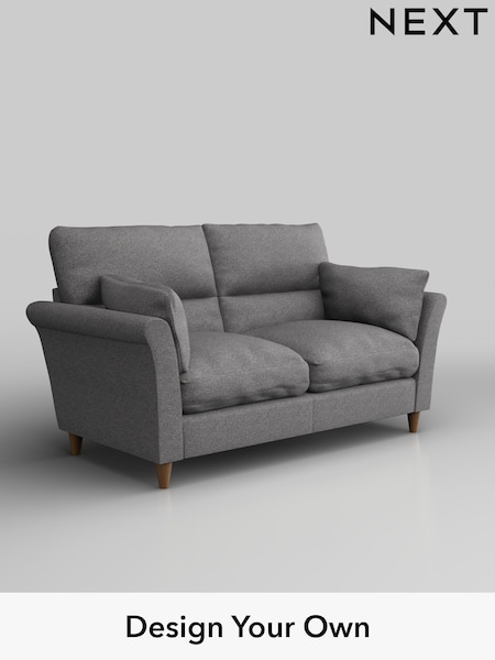 Studio Chenille/Mid Grey Hartley Highback Relaxed Sit (W44604) | £1,099