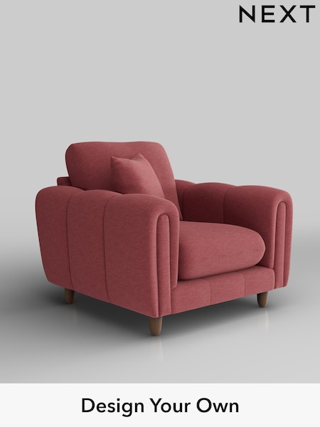 Fine Chenille Easy Clean/Mid Pink Odella (W44612) | £875