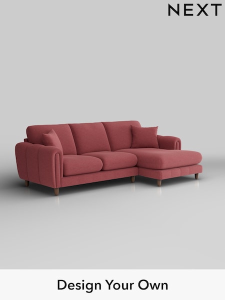 Fine Chenille Easy Clean/Mid Pink Odella (W44612) | £1,950