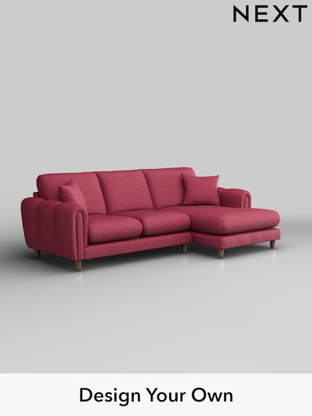 Fine Chenille Easy Clean/Mid Raspberry Pink Odella (W44618) | £1,950