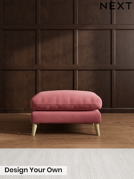 Fine Chenille Easy Clean/Mid Pink Orlo Relaxed Sit (W44621) | £425