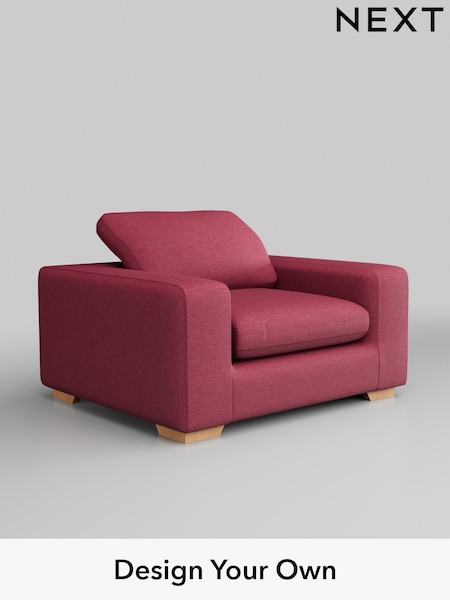 Fine Chenille Easy Clean/Mid Raspberry Pink N Premium The Snuggle Grand (W44623) | £1,399