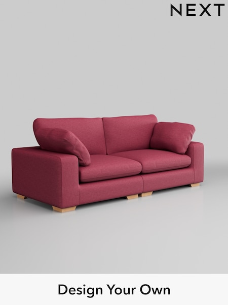 Fine Chenille Easy Clean/Mid Raspberry Pink N Premium The Snuggle Grand (W44623) | £1,899