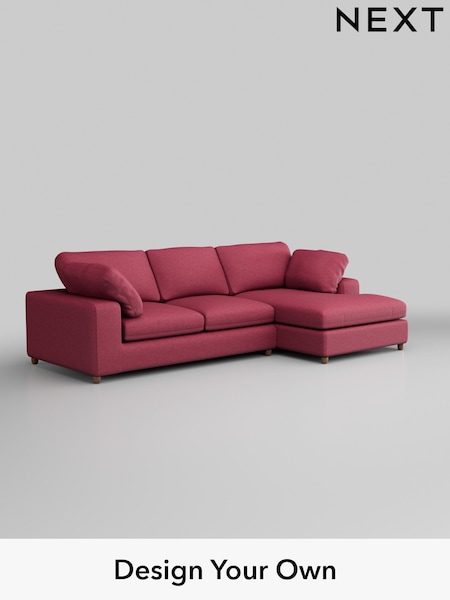 Fine Chenille Easy Clean/Mid Raspberry Pink N Premium The Snuggle Grand (W44623) | £2,675