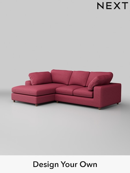 Fine Chenille Easy Clean/Mid Raspberry Pink N Premium The Snuggle Grand (W44623) | £2,650
