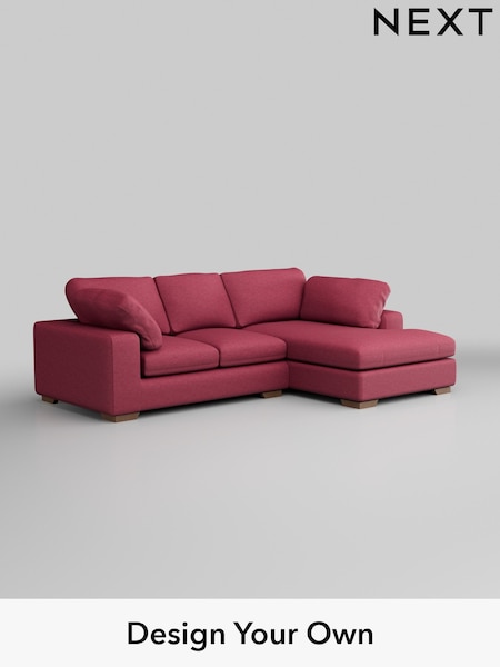 Fine Chenille Easy Clean/Mid Raspberry Pink N Premium The Snuggle Grand (W44623) | £2,650
